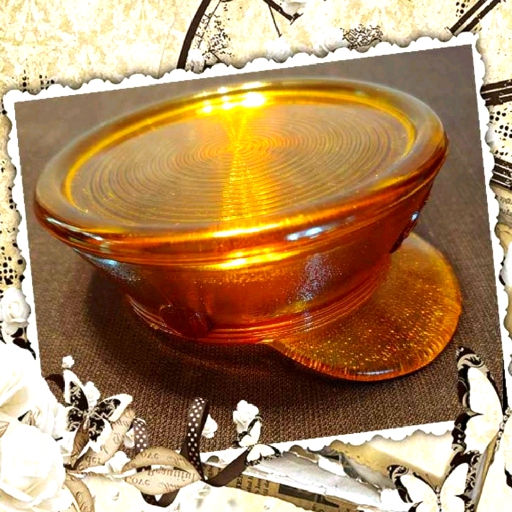 Paden City Military Trinket Glass Box WWII Era
